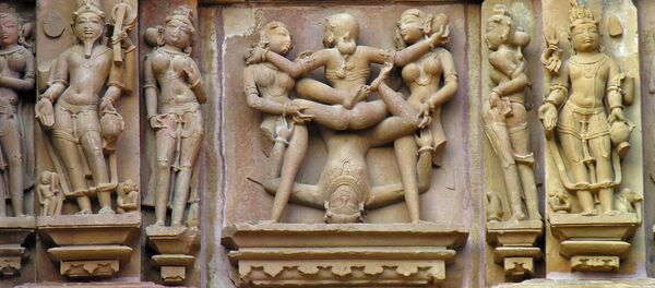 Часть храмового комплекса Кхаджурахо в Индии - Sputnik Молдова