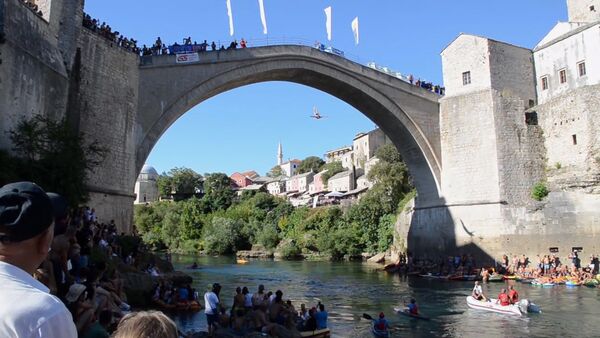 Прыжки с 25-метрового моста в Боснии и Герцеговине - Sputnik Молдова