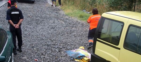 Авария автобуса Стамбул-Кишинев возле населенного пункта Балдовинешть уезд Брэила Авария автобуса Стамбул-Кишинев возле населенного пункта Балдовинешть уезд Брэила - Sputnik Молдова
