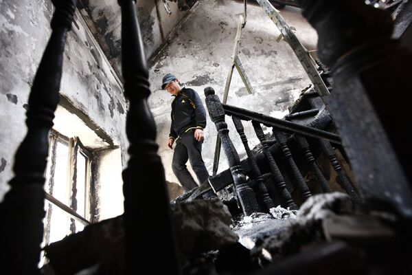 Последствия погрома в городском доме президента Киргизии Курманбека Бакиева, 2010 год - Sputnik Молдова