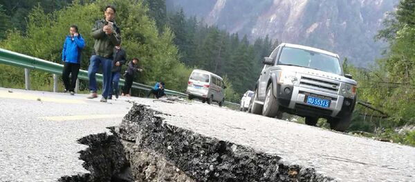 Ситуация после землетрясения в округе Цзючжайгоу, префектура Нгава, провинция Сычуань, Китай - Sputnik Молдова