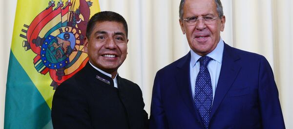 Встреча глав МИД РФ и Боливии С. Лаврова и Ф. Уанакуни Мамани - Sputnik Moldova-România
