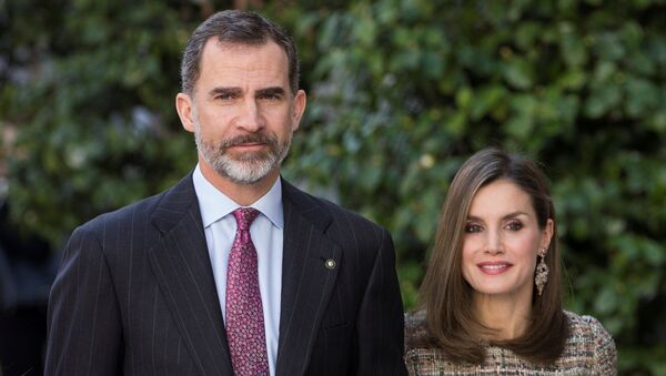 Король Испании Фелипе VI и его супруга королева Летисия - Sputnik Молдова