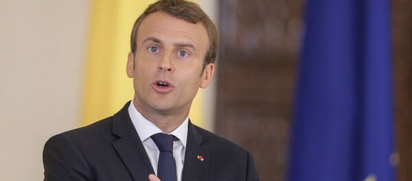 Emmanuel Macron în vizită la București - Sputnik Moldova-România