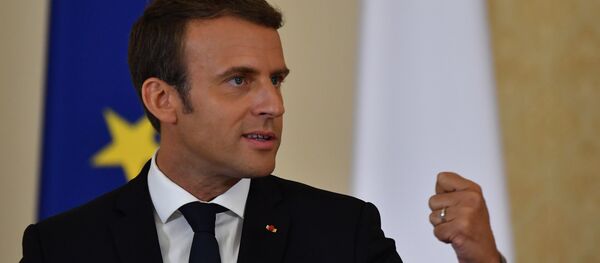 Emmanuel Macron în vizită la București - Sputnik Moldova-România