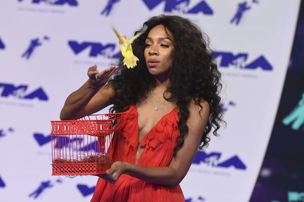 Певица Lil Mama на церемонии вручения премии 2017 MTV Video Music Awards, США - Sputnik Молдова