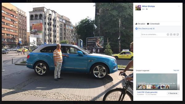 Mihai Ghimpu s-a fotografiat lângă un Bentley și a postat imaginea pe Facebook Mihai Ghimpu s-a fotografiat lângă un Bentley și a postat imaginea pe Facebook - Sputnik Moldova