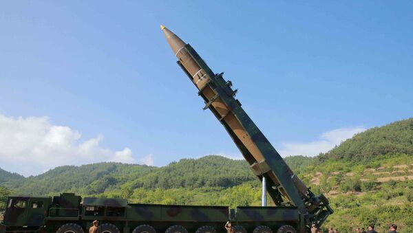 The intercontinental ballistic missile Hwasong-14 is seen in this undated photo released by North Korea's Korean Central News Agency (KCNA) in Pyongyang, July, 4 2017. - Sputnik Moldova-România