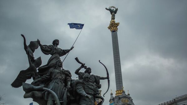 Rally to support Ukraine's integration with Europe on Independence Square, Kiev. (File photo) - Sputnik Молдова