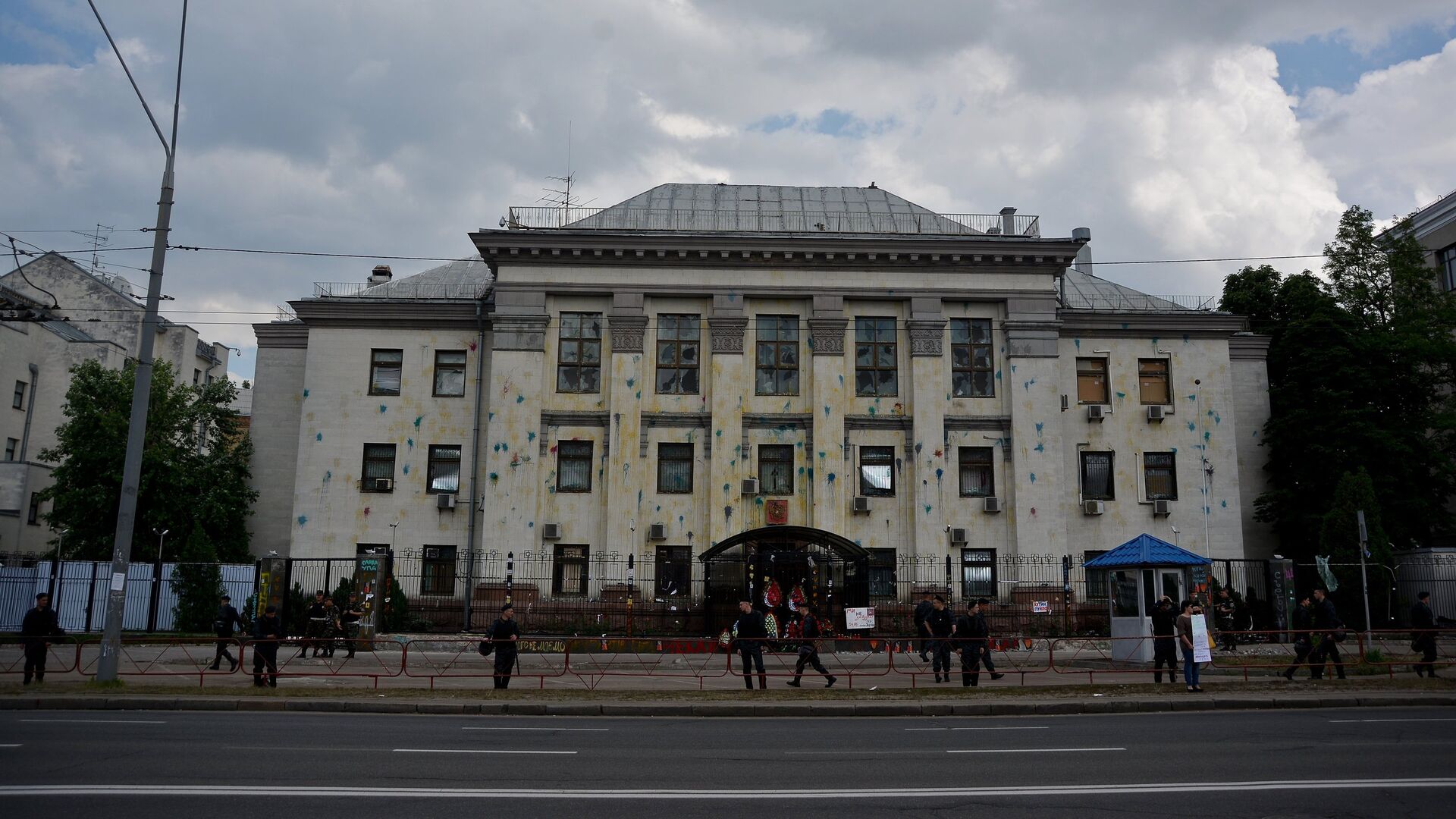 Здание посольства России на Украине в Киеве - Sputnik Moldova, 1920, 22.02.2022