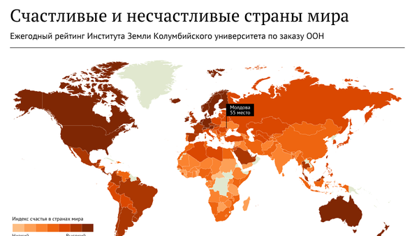 Счастливые и несчастливые страны мира - Sputnik Молдова
