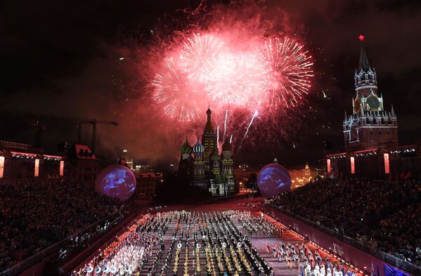 Церемония открытия X Международного военно-музыкального фестиваля Спасская башня - Sputnik Молдова