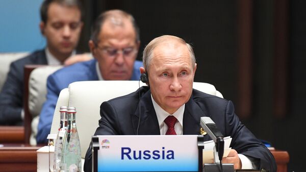  Russian President Vladimir Putin at the BRICS leaders expanded meeting  - Sputnik Moldova