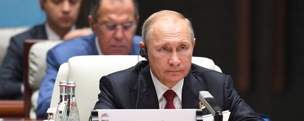 Russian President Vladimir Putin at the BRICS leaders expanded meeting - Sputnik Moldova-România