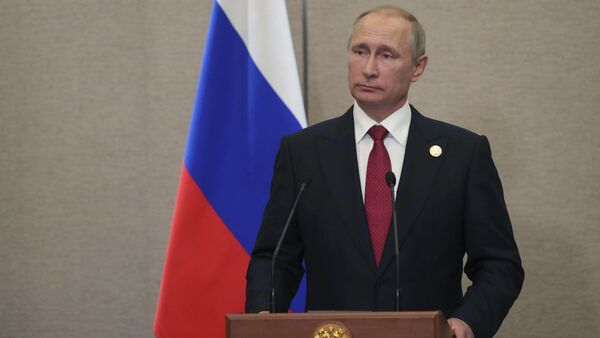 September 5, 2017. Russian President Vladimir Putin at a news conference on the results of the BRICS summit - Sputnik Moldova-România