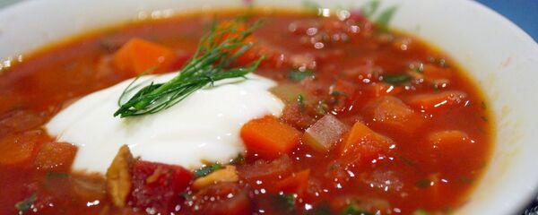 Тарелка с борщом - Sputnik Молдова