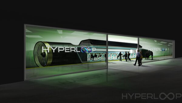 An image showing passengers boarding the Hyperloop transportation system. - Sputnik Moldova-România