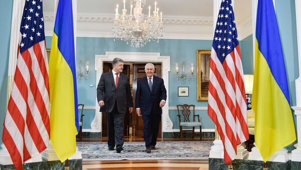 Визит президента Украины П. Порошенко в США - Sputnik Moldova-România