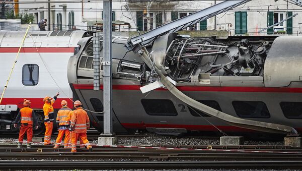 Accident de tren în Elveția, poză de arhivă - Sputnik Moldova-România