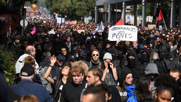 Proteste la Paris - Sputnik Moldova-România