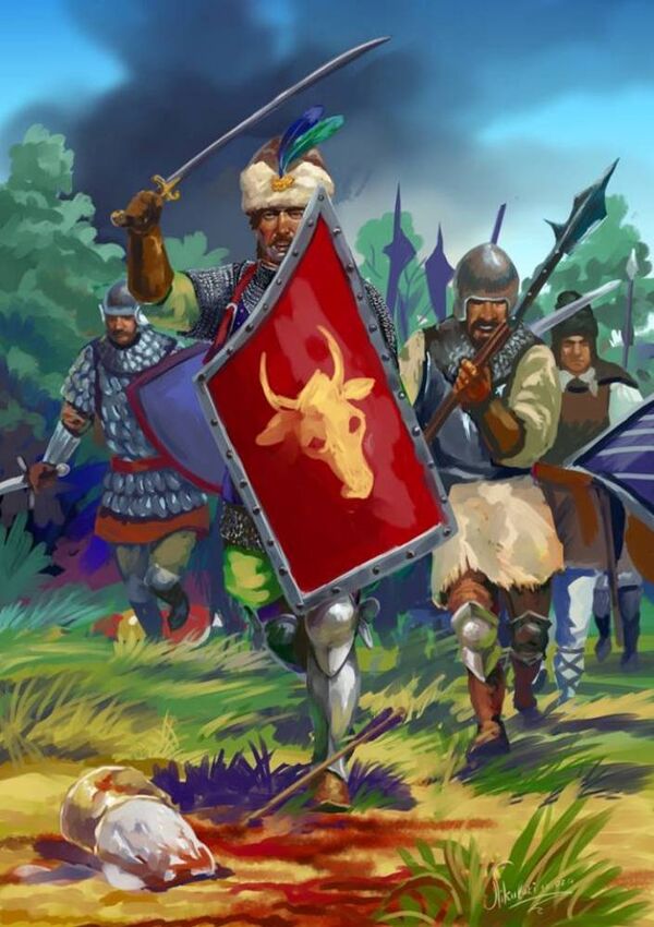 История в красках: художник из Молдовы рисует армию Штефана Великого История в красках: художник из Молдовы рисует армию Штефана Великого - Sputnik Молдова