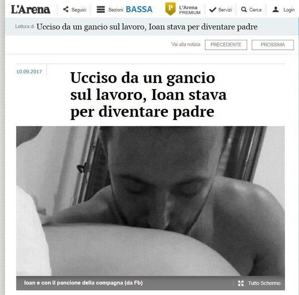 Articol în ziarul italian L´Arena dedicat lui Ioan Craiu Articol în ziarul italian L´Arena dedicat lui Ioan Craiu - Sputnik Moldova-România
