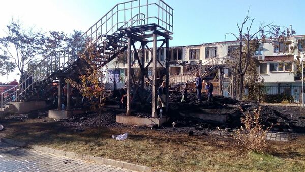 Пожар в детском лагере Одессы Пожар в детском лагере Одессы - Sputnik Moldova-România