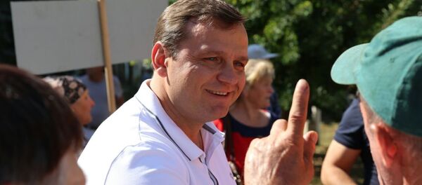 Глава партии Платформа Достоинство и правда (DA) Андрей Нэстасе на митинге 17 сентября - Sputnik Молдова
