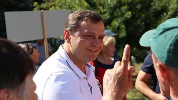 Глава партии Платформа Достоинство и правда (DA) Андрей Нэстасе на митинге 17 сентября - Sputnik Молдова