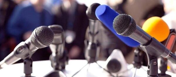microfoane, media, presa, conferință - Sputnik Moldova