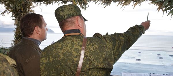 Рабочая поездка премьер-министра РФ Д.Медведева в ДФО. Курильские острова Рабочая поездка премьер-министра РФ Д.Медведева в ДФО. Курильские острова - Sputnik Молдова