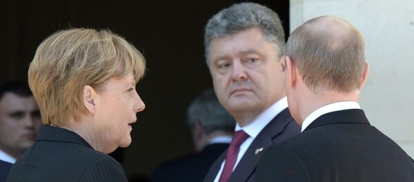 Меркель, Путин, Порошенко - Sputnik Молдова