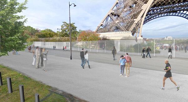 Proiectul gardului de protecție în jurul Turnului Eiffel Proiectul gardului de protecție în jurul Turnului Eiffel - Sputnik Moldova-România