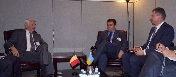 Teodor Meleșcanu și Pavel Klimkin Teodor Meleșcanu și Pavel Klimkin - Sputnik Moldova-România