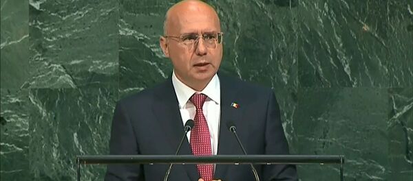 Глава молдавского правительства Павел Филип на заседании Генассамблеи ООН - Sputnik Молдова