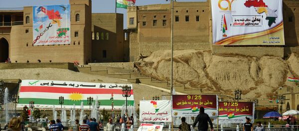 Агитация за независимость Иракского Курдистана на улицах Эрбиля - Sputnik Moldova-România