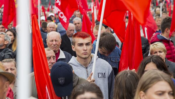 Митинг в поддержку президента в Бельцах - Sputnik Молдова