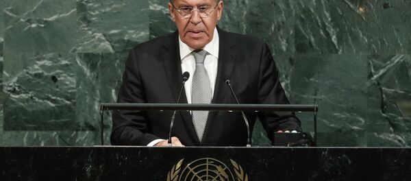 Russian Foreign Minister Sergey Lavrov addresses the United Nations General Assembly on Thursday, Sept. 21, 2017, at U.N. headquarters. - Sputnik Moldova
