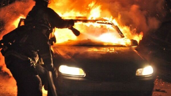 Mașină în flăcări - Sputnik Moldova