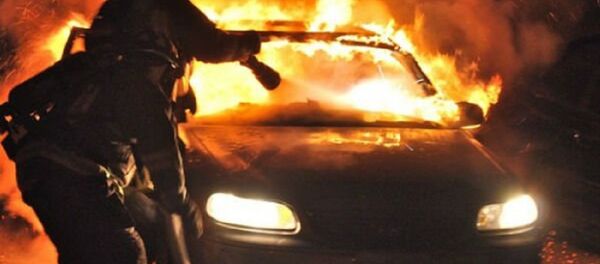 Mașină în flăcări - Sputnik Moldova