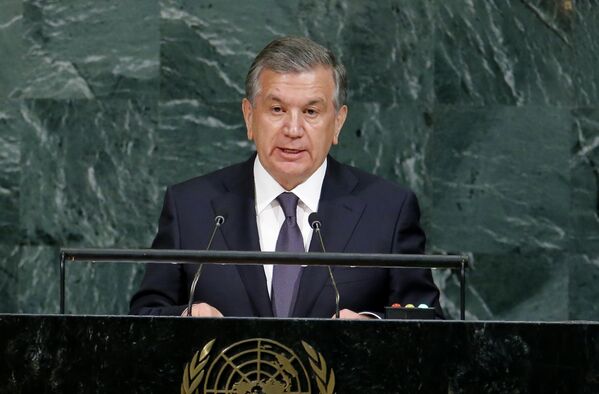Президент Узбекистана Шавкат Мирзиёев на Генассамблее ООН - Sputnik Молдова