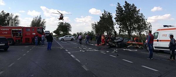 Авария в Румынии Авария в Румынии - Sputnik Молдова