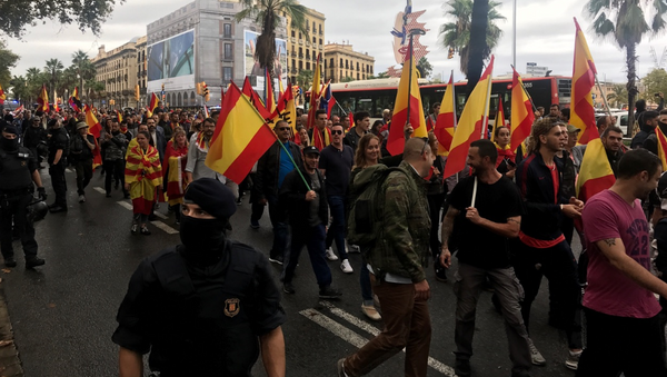 Manifestación en Barcelona - Sputnik Moldova-România