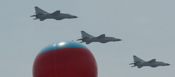MiG 23 fighter jets during the military parade in Pyongyang (File) - Sputnik Moldova-România