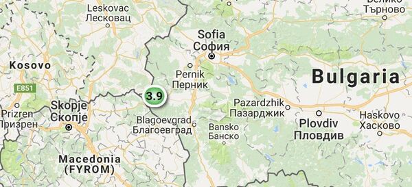 Epicentrul cutremurului din Bulgaria Epicentrul cutremurului din Bulgaria - Sputnik Moldova-România