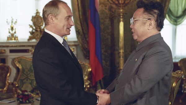 Kim Jong Il et Vladimir Poutine - Sputnik Moldova-România