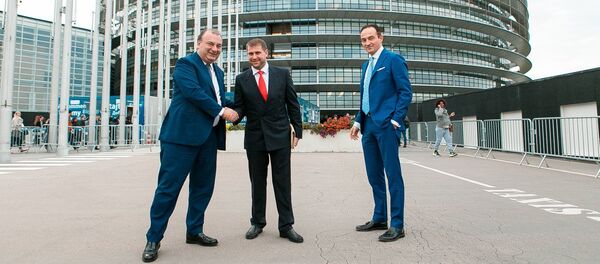 Мэр города Оргеева Илан Шор в Европарламенте Мэр города Оргеева Илан Шор в Европарламенте - Sputnik Молдова