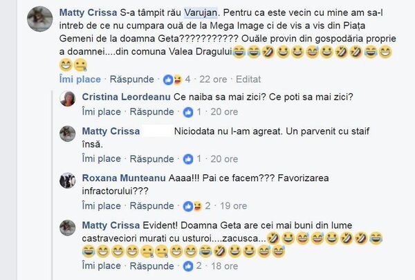 Comentarii la o postare a lui Varujan Vosganian, captură ecran Comentarii la o postare a lui Varujan Vosganian, captură ecran - Sputnik Moldova-România