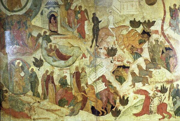 Икона Апокалипсис, XV век Икона Апокалипсис, XV век - Sputnik Молдова