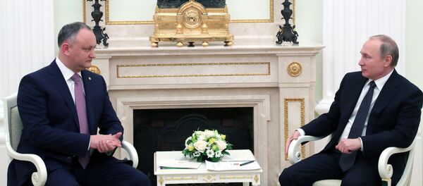 Президент РФ В. Путин встретился с президентом Молдовы И. Додоном - Sputnik Moldova-România